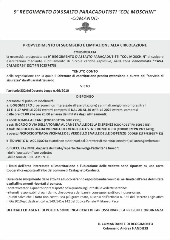 immagine dell'ordinanza